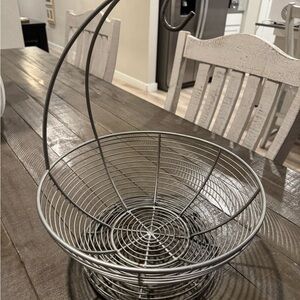 Silver Wire Fruit Basket